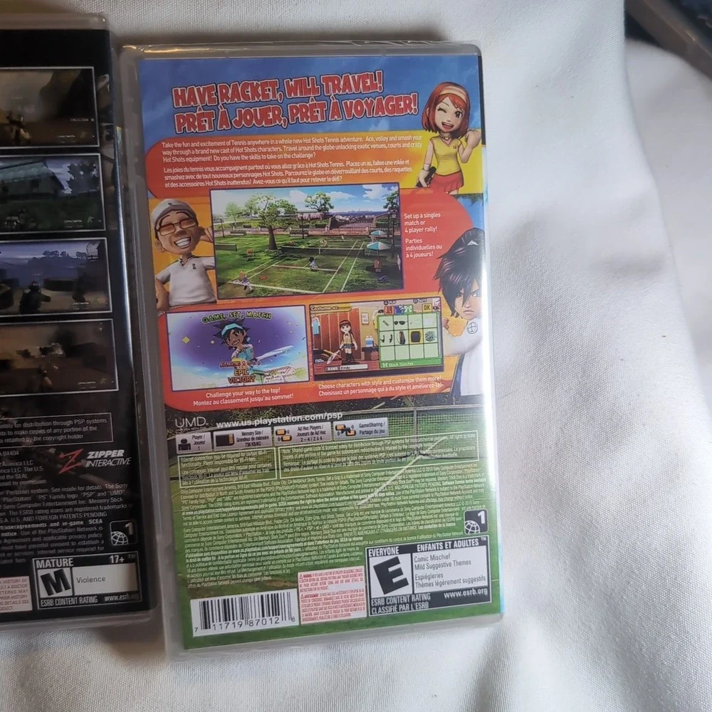3x NIB PSP: Hot Shots Golf, Tennis, SOCOM U.S. Navy SEALs Fireteam Bravo SEALED